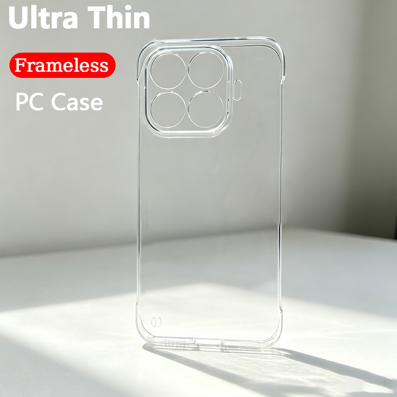Clear Shockproof Bumper Case - Ultra Thin Clear Frameless Case For
