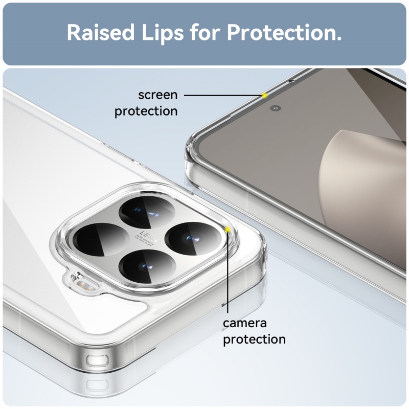 Clear Shockproof Bumper Case - For Xiaomi 15T Pro Case Cover