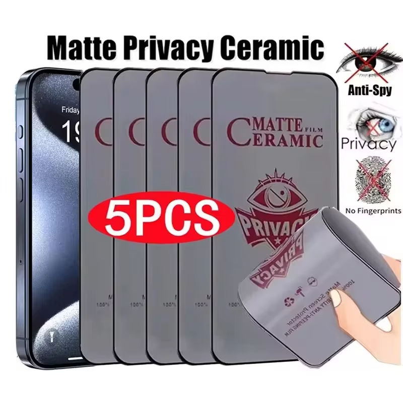 Matte Anti Glare Screen Protector - 1-5pcs Matte Ceramic Privacy Screen Protector