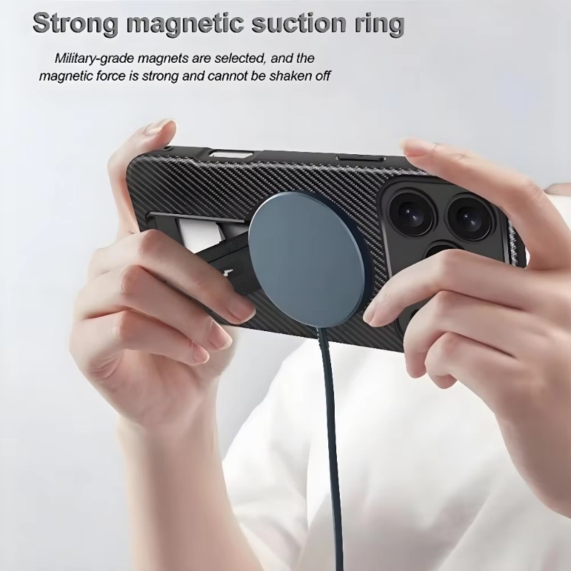 Luxury Invisible Stand Magneti - Matte Hard Pc Back Case review and price