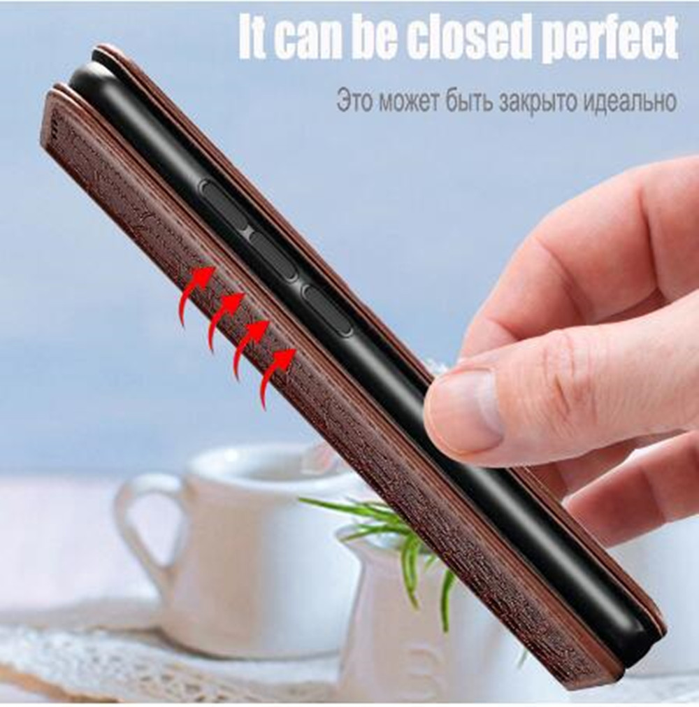 Luxury Leather Funda For Xiaom - Leather Wallet Card Holder Phone Cover review and price
