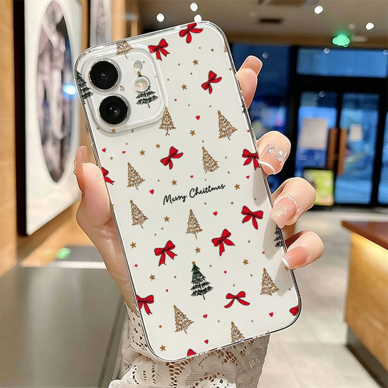 Red Bow Christmas Clear Shockp - Clear Shockproof Bumper Case review and price