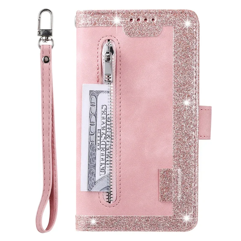 Luxury Glitter Powder Wallet C - Leather Wallet Card Holder Phone Cover review and price