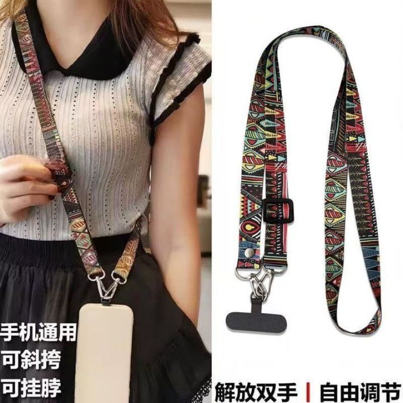 Cute Ethnic‑Style Phone Lanyar - Crossbody Lanyard Neck Strap Case review and price