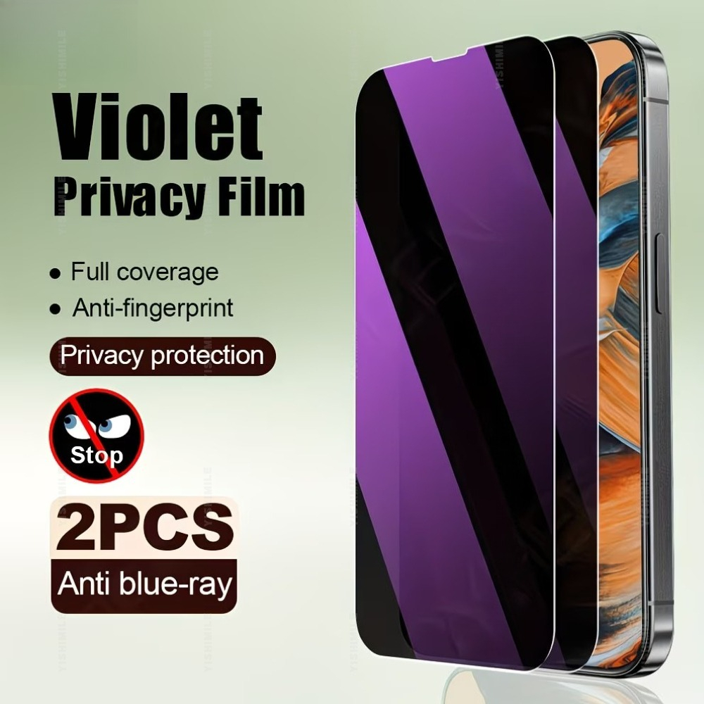2pcs Purple Light Anti-Spy Tem - Matte Anti Glare Screen Protector review and price